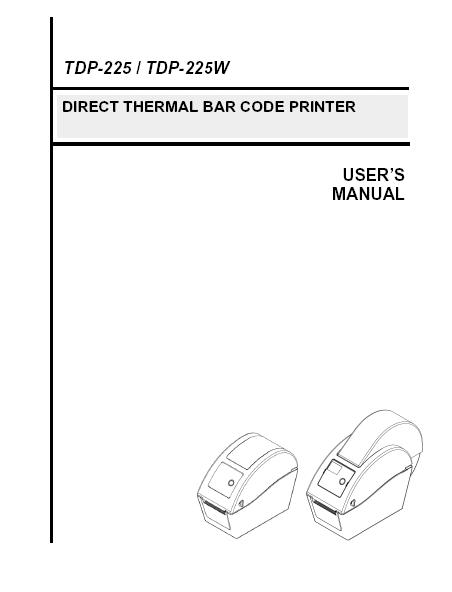 Direct Thermal Bar Code Printer