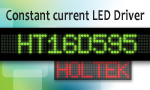 Holtek, 8-channel constant current LED driver IC, HT16D595